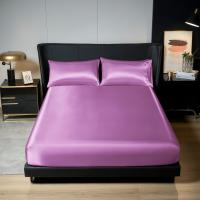 Sábana Elástica De Seda UPzo 100% Poliéster Para Cama Reina Sin Almohadero Funda De Matrícula Con Borde Elástico Cubierta De Seda Para Adultos - details 0