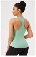 Chaleco De Yoga Para Mujer Deporte Sin Mangas Camiseta De Entrenamiento Fitness Running Outdoor Chaleco Deportivo Ajustable - details 9