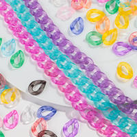 60pcs Pulgones De Acrílico Frosted 14x19mm Cuadrado Cadena De Enlace Para Hacer Pulseras Collares Accesorios De Joyería DIY En Lote - details 13