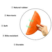 Juguetes De Silicona Para Perros Disco Volador Multifuncional Entrenamiento Para Puppies Juego Interactivo Al Aire Libre Suministros Para Mascotas - details 2