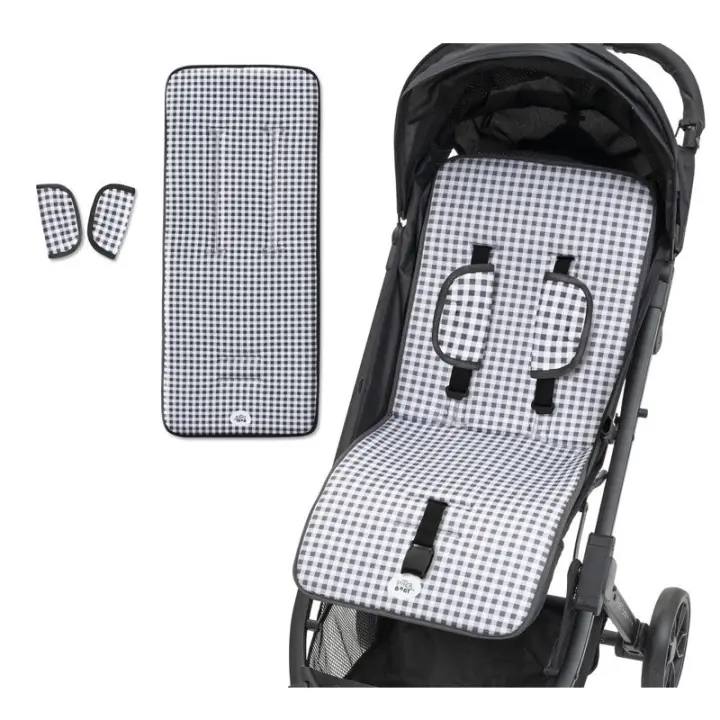 Colchoneta silla de paseo Universal Tejido 3D Cuadro Vichy Cojín Silla Paseo Interbaby - 1