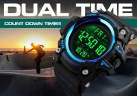 Reloj Deportivo Digital SKMEI 1384 Para Hombre Resistente Al Choque Y Al Agua Con Cronógrafo Cuenta Regresiva Luz Trasera Estilo Suave - details 16