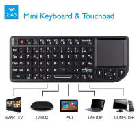 Teclado Inalámbrico Mini Con Iluminación RGB Teclado Azerty Francés Español Ruso Con Touchpad Para PC Smart TV Box Aire Mouse Kit Para Laptop Y Desktop - details 0