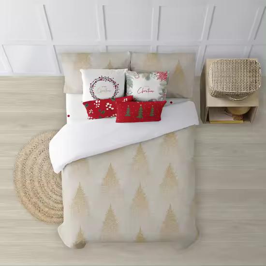 BL BELUM - Funda nórdica navidad 50% algodón - 50% poliéster- Funda nórdica con botones Laponia 14 - Funda Nórdica Extrasuave - Funda Nórdica 100% Made in Spain - 1