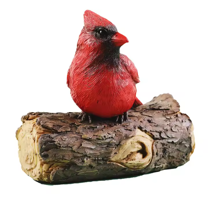 Estatua De Pájaro En Resina Para Decoración De Otoño 125x115CM Figura De Escultura Para Jardín Exterior Arte De Árbol Ornamento De Pájaro - 1