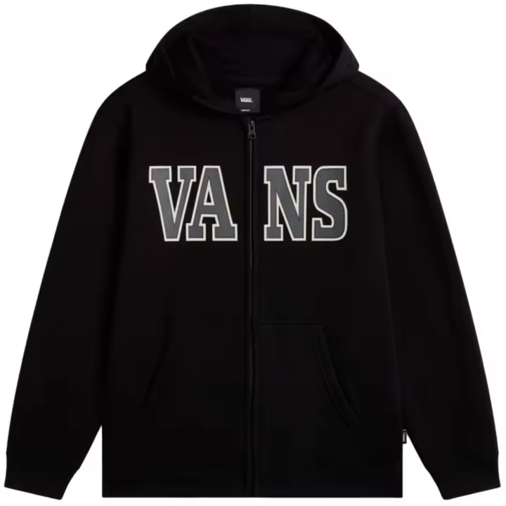 Sudadera con Capucha Vans Varcity para niños unisex en color negro - 1