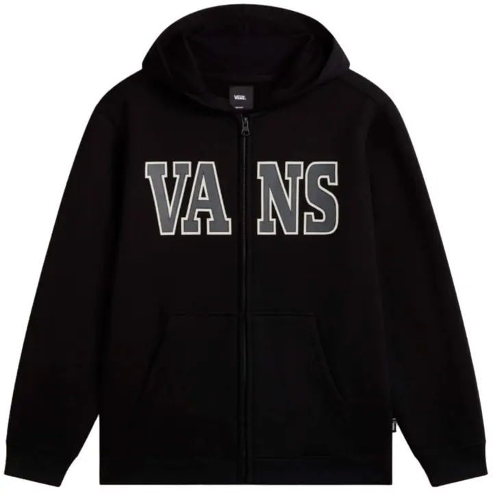 Sudadera con Capucha Vans Varcity para niños unisex en color negro - 1