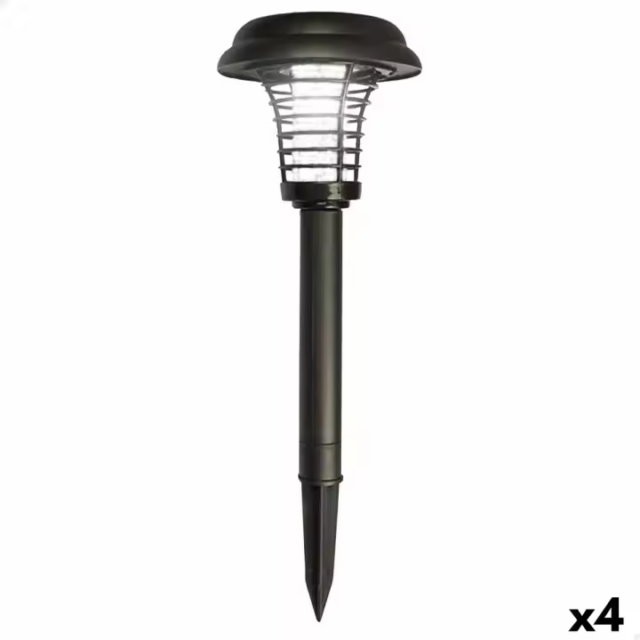 Estaca solar de jardín Aktive Polipropileno 14 x 42 x 14 cm (4 Unidades) - 1