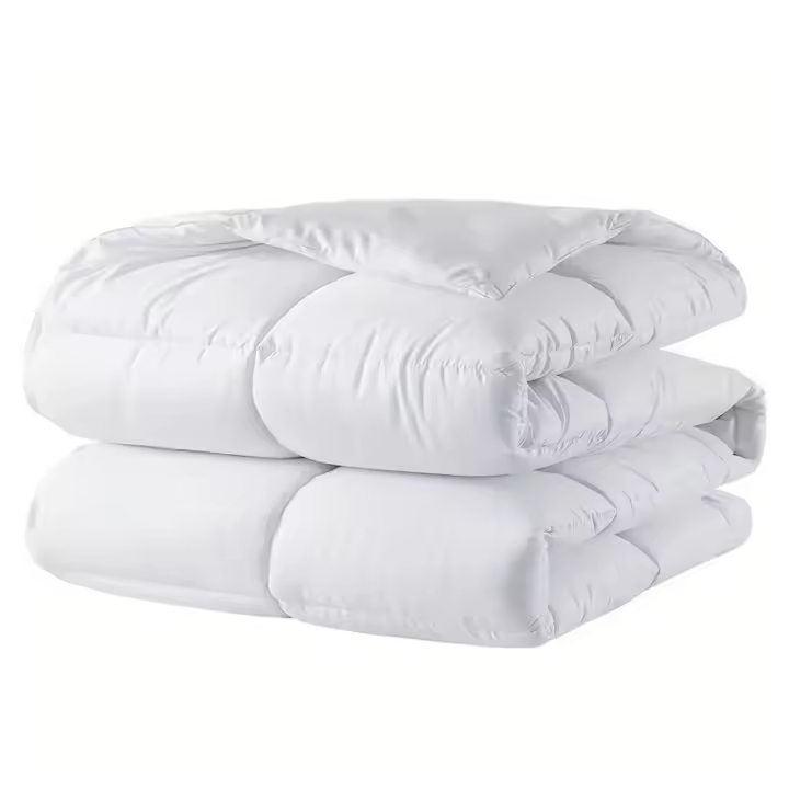 Edredon Relleno Nórdico Grosor 350 Gr/M² De Fibra Hueca Ligero Grueso Y Calentito Transpirable Suave Antiácaros Moderno Blanco Cama 90Cm/105Cm/135Cm/150Cm - 1