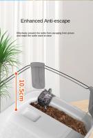 Tanque De Tortuga De Plástico Transparente Con Áreas Para Cría Alimentación Natación Y Bañarse Enchufe Para Reptiles Y Acuarios - details 1