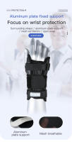 1PCS Esplín De Muñeca Ajustable Para Alivio Del Túnel Carpal Soporte Nocturno Con 3 Postes Universal Para Todas Las Edades Material De Nylon - details 0