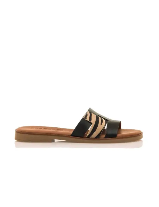 Sandalias Mustang Cebra Natural Mujer Multicolor - 1
