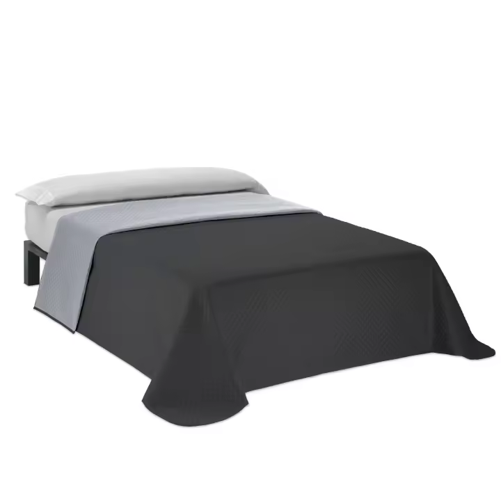VALENTIA HOME Colcha Bouti Reversible Bicolor Rombo | Cama 90/105/135/150/180 CM | Ideal Todas Estaciones - 1