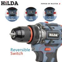 HILDA Mini Herramienta Eléctrica Sin Cable 12V 16.8V 21V Destornillador Eléctrico Con Batería De Litio Para Hogar DIY Velocidad Sin Carga 1600rpm Torque 22N.m - details 14