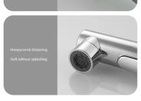 Grifo De Baño Con Salida De Agua Caliente Y Fría Tipo Pullout Tres Modos Grifo De Lavabo Ducha Montaje En Superficie Material De Cobre Zink Aluminio Cerámica Discos - details 13