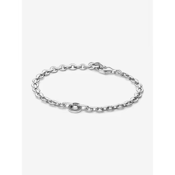 Pandora-Plata de Lei Pandora - Pulsera Firma Pavé Bold Chain - 1