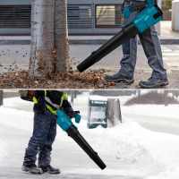 3000W motor sin escobillas soplador eléctrico de 3 velocidades 22000RPM, adecuado para el cuidado del césped, jardín y soplado de nieve soplador de mano Makita 18V, - details 6