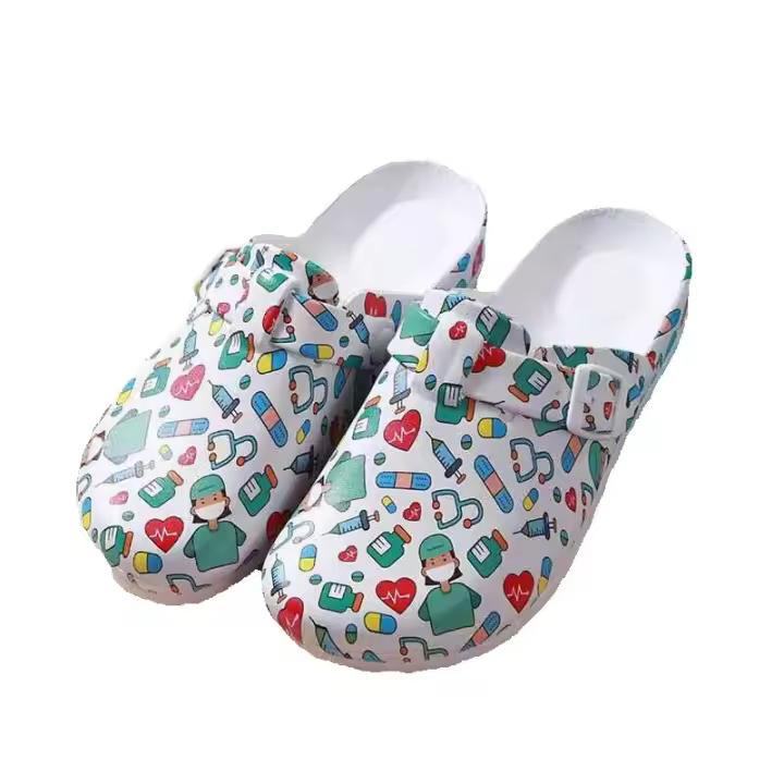 Zapatillas Médicas Antideslizantes Para Mujer EVA Laboratorio Doctora Enfermera Clogs Casual Playa Slippers De Trabajo - 1