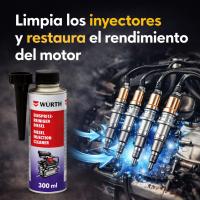 Würth Limpiador Inyectores Diésel 300 ml, Limpia Inyectores y Aditivo Diésel, Reduce Humo Negro, Mejora Rendimiento y Reduce Consumo, Limpieza Sistema Combustible - details 3
