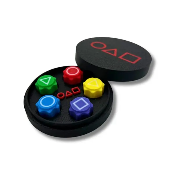 Squid Game 2 Gonggi & Round Case Korean Black M - 1