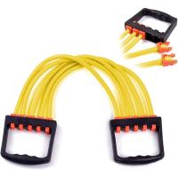Chest Expander, Fitness Cable Exorcisor, Portable Chest Expander, 5 Detachable Elastic Tubes, Rope Tube Chest Exerciser, for Fitness Bodybuilg - details 4