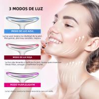 Dispositivo De Terapia Fotónica LED De 3 Colores Para Cuidado De La Piel Rejuvenecimiento Y Acentuación Del Contorno Del Cuello Antiarrugas Y Tensión De La Piel - details 1
