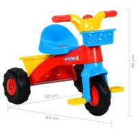 vidaXL Triciclo para niños multicolor - details 6