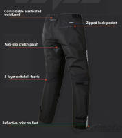 Pantalones De Motocicleta Para Hombres 3M Calientes Con Protección CE2 Pantalones De Ciclismo Motocross Resistentes Al Desgaste Y Aluminio Negro Talla S-5XL Temporada Primavera/Otoño Invierno - details 3