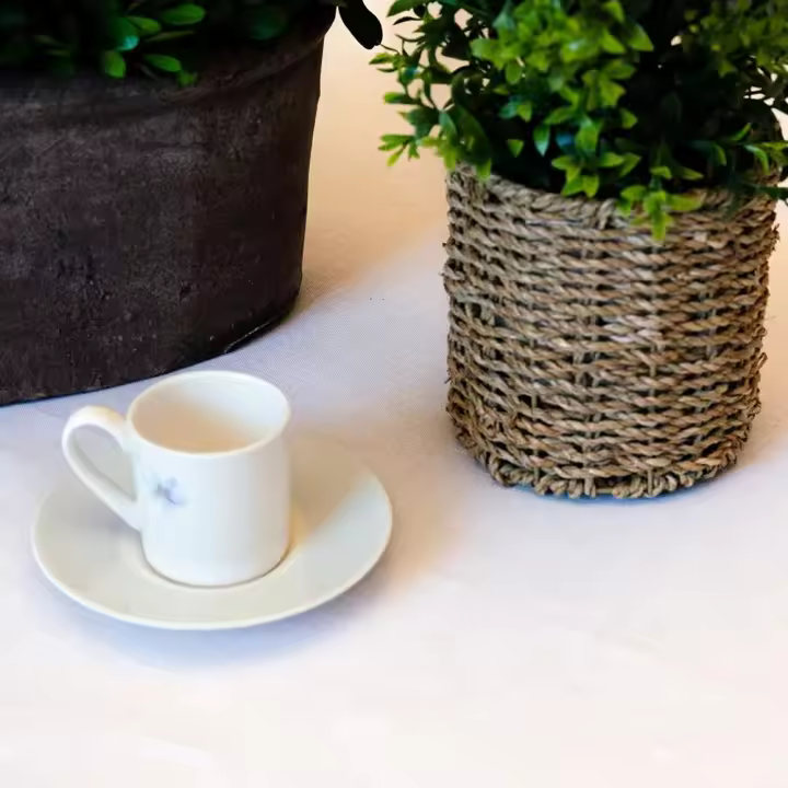 SANSY - Mantel de lino y algodón NIA Basic en color Blanco, rectangular 150x200 HECHO EN ESPAÑA - 1