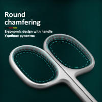 Tijeras De Cutícula Con Punta Curvada Afiladas Acero Inoxidable Herramientas De Cejas Eliminador De Piel Muerta Para Uñas - details 4
