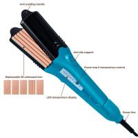 Plancha de pelo con imagen 3D 5 EN 1, herramienta eléctrica de impresión con 5 Placas diferentes, con relieve 3D, temperatura ajustable 5 niveles - details 1
