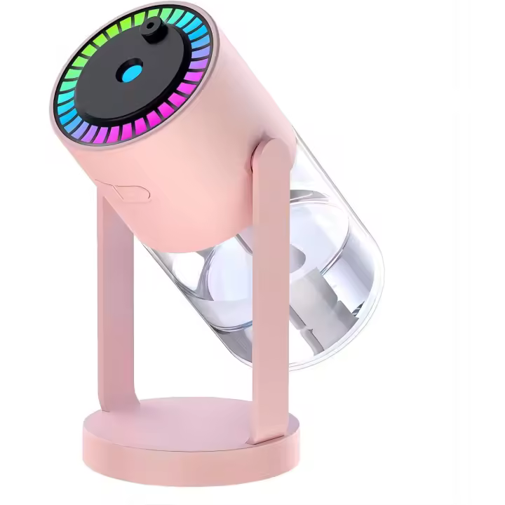 Humididiador por USB con función de temporizador de Proyección del Cielo Estrellado para 6-8 horas de apagado Automático y Diseño de iluminación de Colores Ideal para dormitorio Coche y oficina - 1