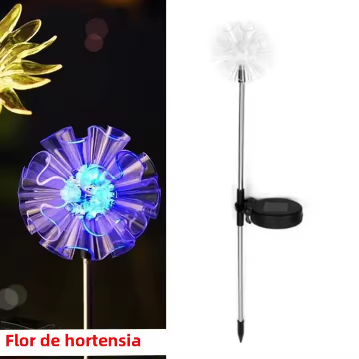 Lámpara Solar De Jardín Con Balón De Hierro Y Remolinos Luz LED Exterior Faeirita Nocturna Para Atmosfera De Yard Art - 1