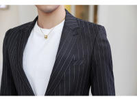 Traje De Boda Casual Para Hombre 2024 Corte Slim Ajustado Dos Botones Moda Boutique Talla S-5XL Polyester Traje Completo De Alta Gama - details 3