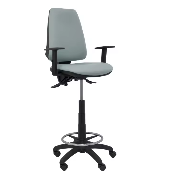 Taburete Elche S bali gris brazos regulables - 1