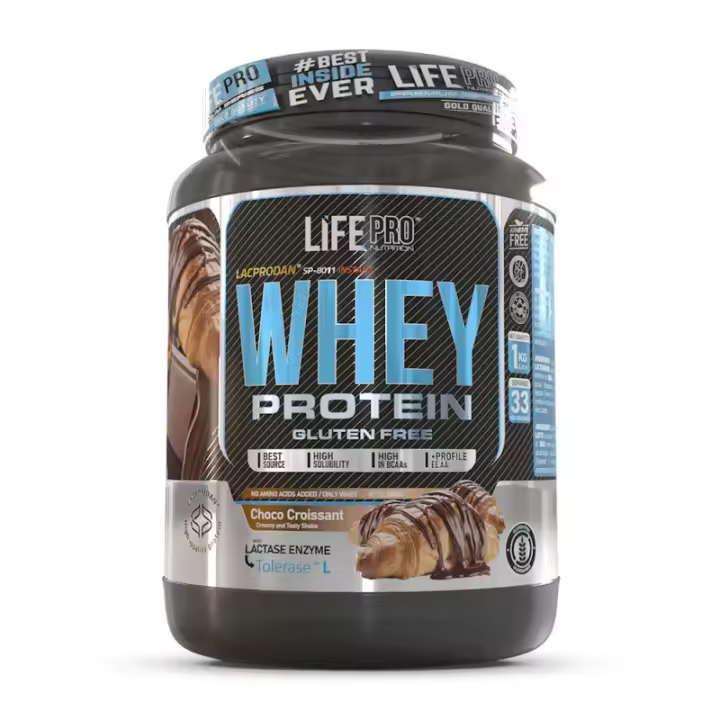 Life Pro Whey 1kg - Proteína de Suero de Leche con BCAAs y EAA  Alta Calidad, Fácil Digestión y Sabores Deliciosos, Sin gluten - 1