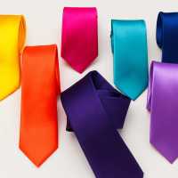 Ociodual Corbata estrecha Gris satinado de moda poliester unisex Tie Necktie Gray Boda - details 6