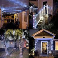 Luz De Fairy Solar De 32M/42M Para Jardín Exterior Decoración Navideña Con 8 Modos Timable Hilo De Luces De Jardín Festivo - details 11