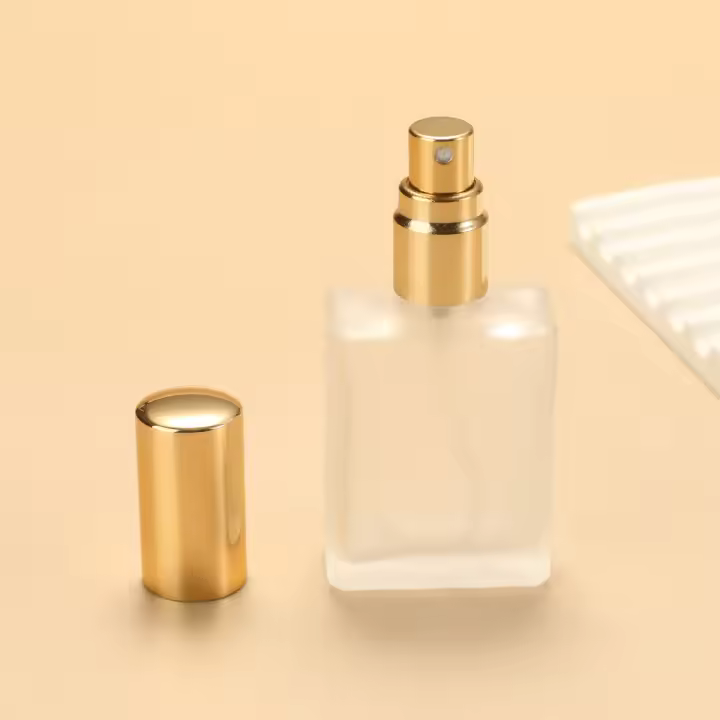 Botella De Spray De Vidrio Templado Recargable 15ml Con Tapa Contenedor De Perfume Para Viaje O Regalo Botella Reutilizable Para Cosméticos Y Bebidas - 1