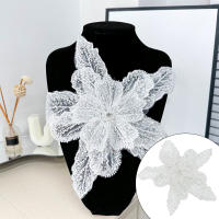 1PC Parche Bordado De Flores Colorido 3D Con Lentejuelas Y Encaje Para Ropa Aplicaciones De Tela Bordadas Con Diamantes Tamaño 28cmx30cm - details 10