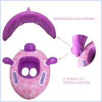 Flotador De Bebé Para Natación Con Canopy Desmontable Inflable Para Piscina Juguete De Baño Para Niños De 0 a 6 Años - details 3
