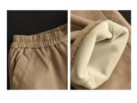 Amax LuluE Pantalones De Peluche De Lujo Para Mujer Invierno 2024 Moda Casual Vintage Gruesos Harajuku Harem Pantalones Talla Media Con Bolsillos Y Cuff - details 16