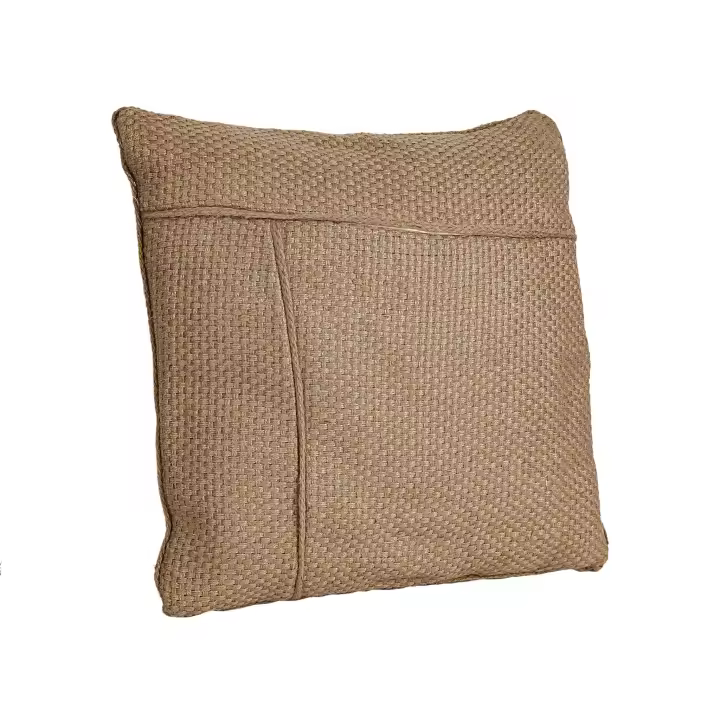 Cojin marron polyester 45x45x10cm. El mejor complemento para tu hogar. - 1
