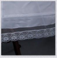 Falda Blanca Con 3 Aros Y Borde De Encaje Crinolina A-Line Para Vestido De Boda Adecuada Para Vestido De Baile Talla Única En Stock - details 4