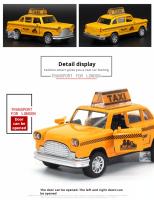 Modelo De Coche De Taxi De Aleación 1:36 Con Sonido Y Luz Juguete De Coche a Escala Metal Para Niños Y Coleccionistas - details 6