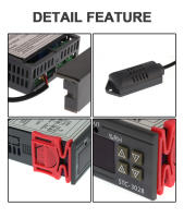 Termostato Digital LED STC-3028 STC-1000 Para Incubador Controlador De Temperatura Termorregulador Relé Calefacción Enfrío 12V 24V 220V - details 4