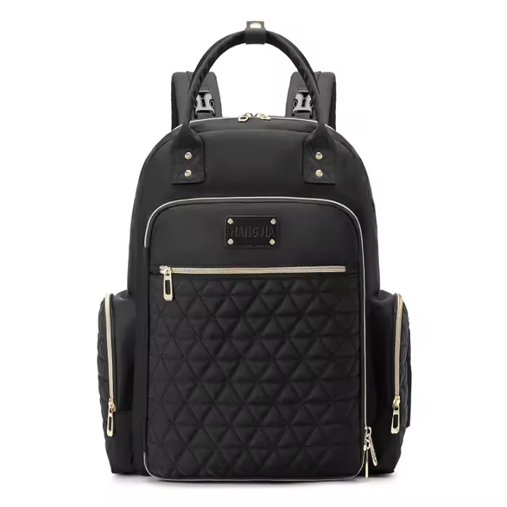 Moda Momia Bolsa de gran capacidad madre y el bebé Bolsa multifuncional de mano impermeable pañal Bolsa Hambros mochilas - 1