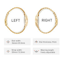 Reloj De Pulsera De Acero Inoxidable Para Hombres Y Mujeres Reloj De Cuarzo Moda Impermeable Con Calendario Reloj De Mano Dorada Lujo Resistente Al Choque - details 15