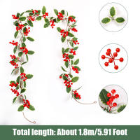 Guirnalda Decorativa De Pino Artificial De 180cm Con Conos Y Ramas Para Navidad Fiesta Bodas Y Ornamento De Pared De Chimenea Y Escaleras - details 4