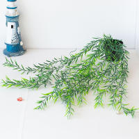 Plantas Artificiales Colgantes Con Maceta Vinateras Decorativas Para Escritorio Exterior Oficina Sin Personalizar Material Plástico - details 4